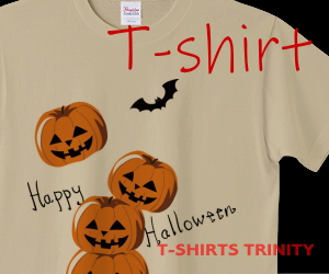 ハロウィンかぼちゃ落としのTシャツ