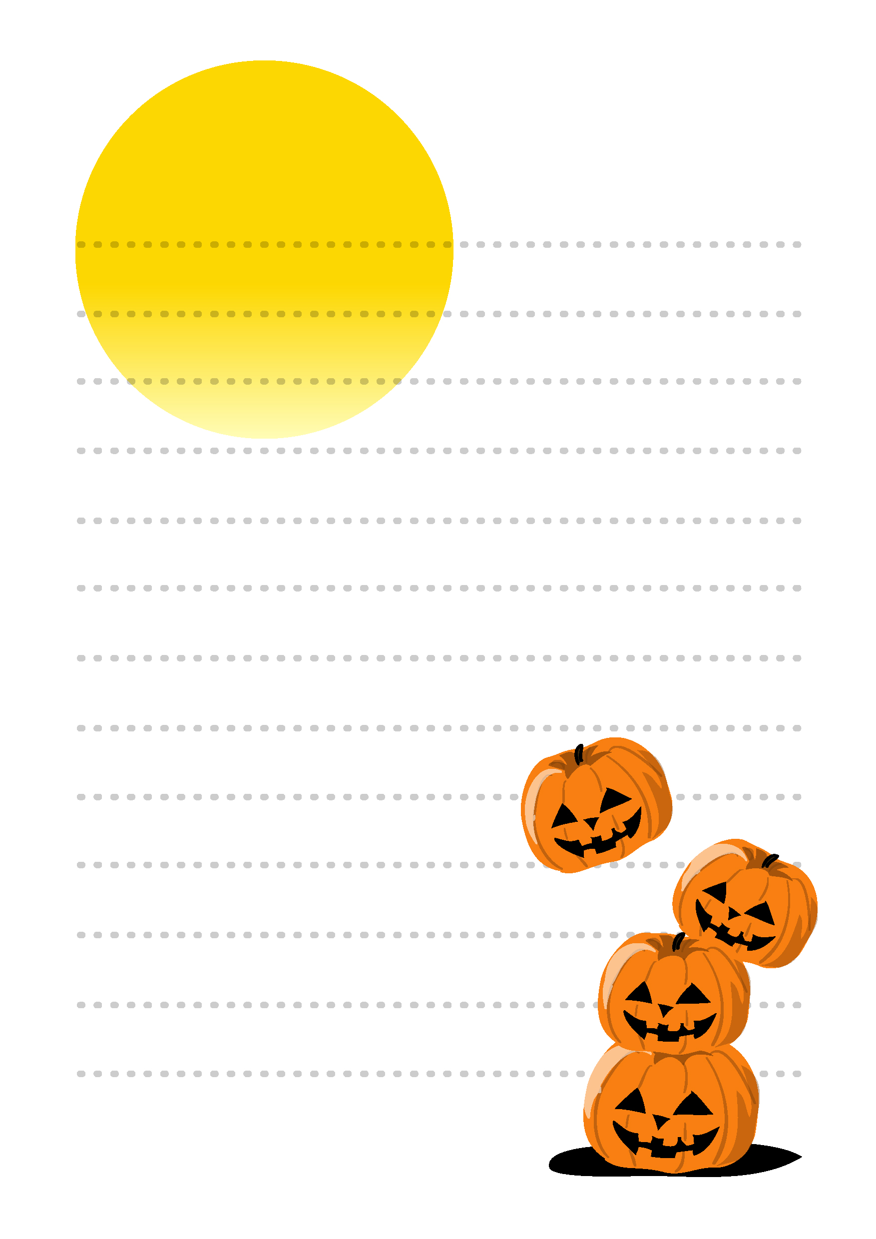 便箋テンプレート ハロウィン かぼちゃ ダウンロード かわいい無料イラスト 印刷素材 Net