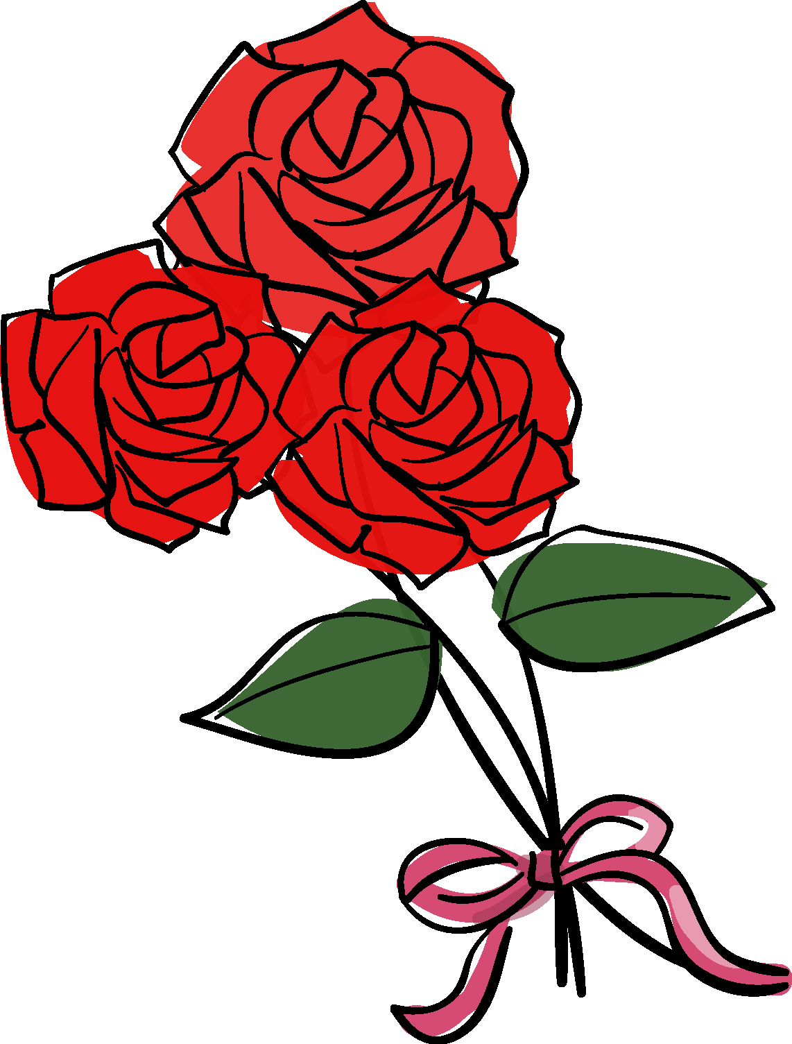 赤いバラ ダウンロード かわいい無料イラスト 印刷素材 Net