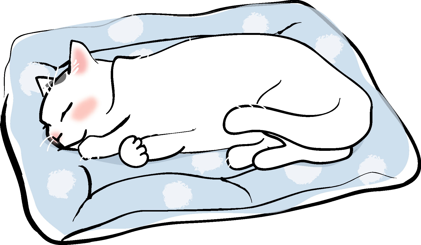 お昼寝猫2 ダウンロード かわいい無料イラスト 印刷素材 Net