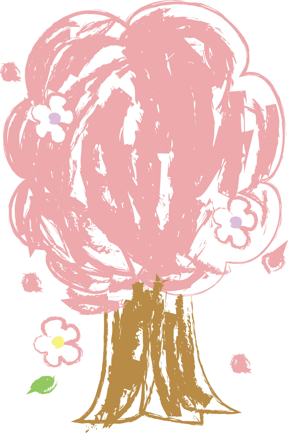 おえかき桜 ダウンロード かわいい無料イラスト 印刷素材 Net