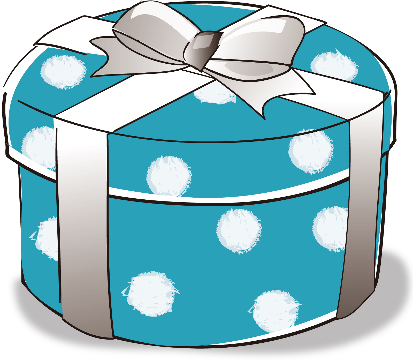 ブルーのプレゼントボックス ダウンロード かわいい無料イラスト 印刷素材 Net