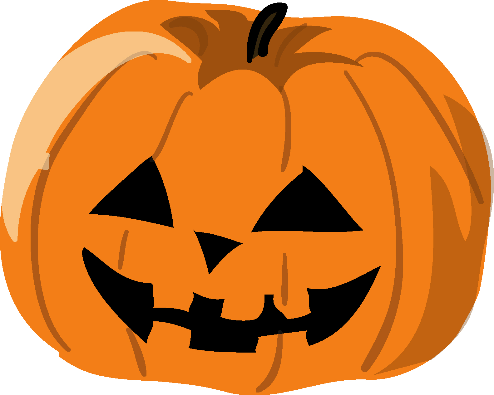 秋の印刷用イラスト素材 ハロウィン かぼちゃ2 ダウンロード